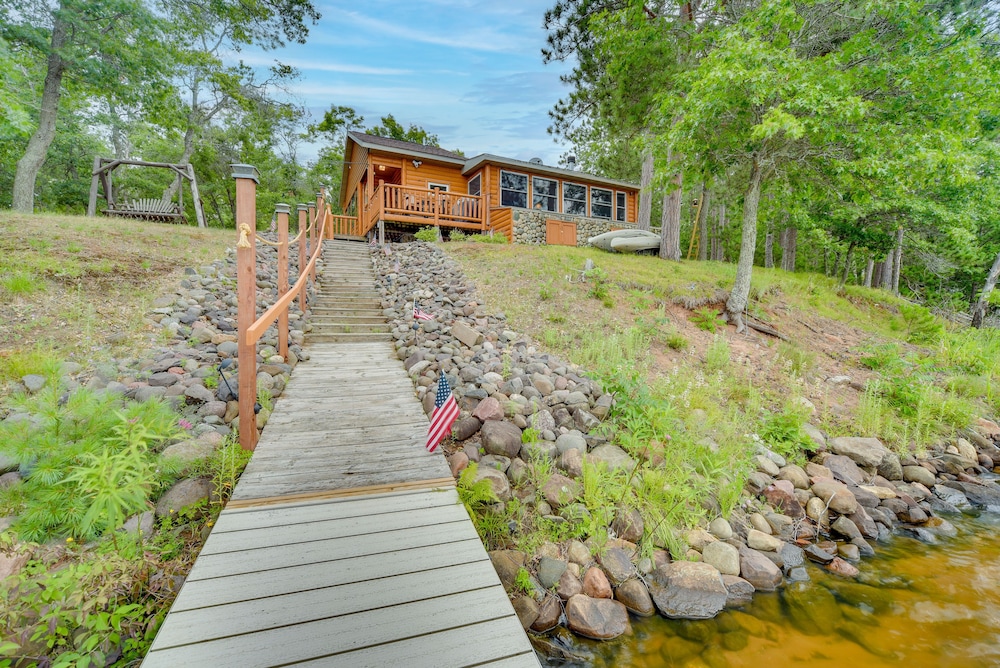 Pet-friendly Waterfront Minong Cabin With Fire Pit view 2