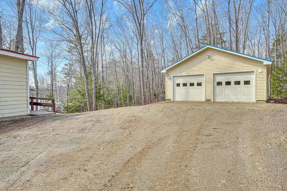 Private Dock & Deck: Tranquil Dam Pond Cottage!