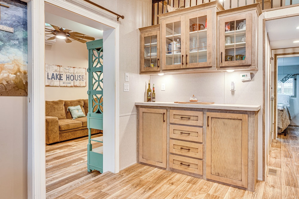 Walk to Lake Beaches: Cabin w/ Patio in Belmont!