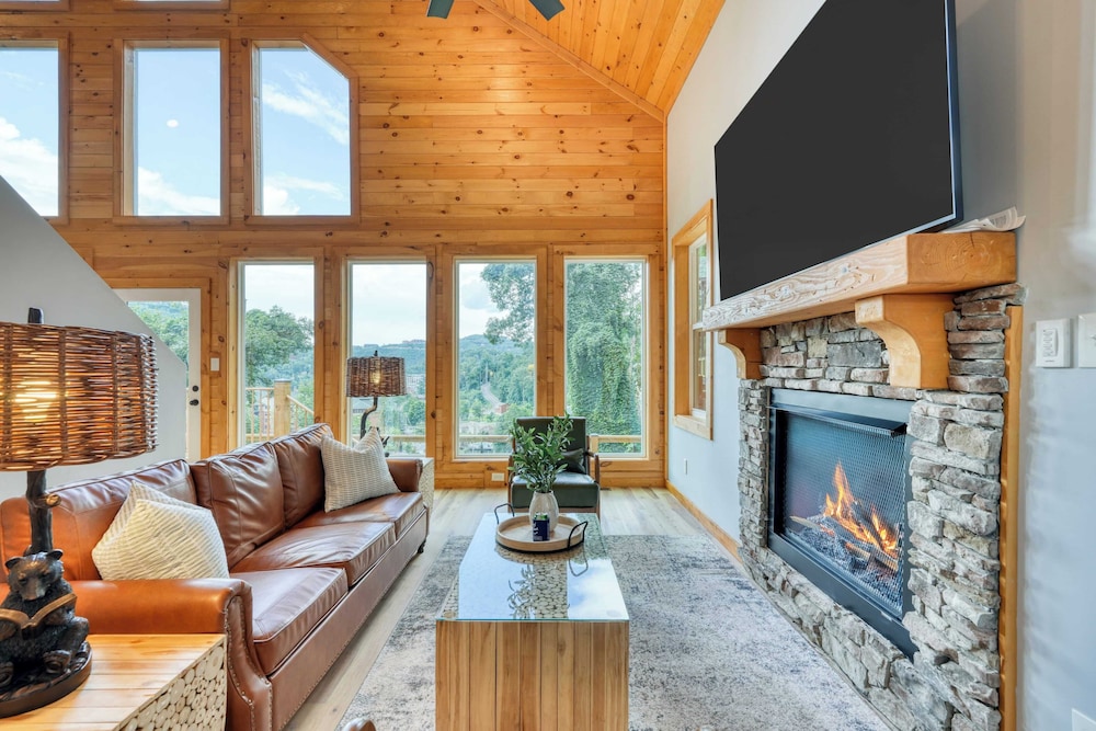 Hot Tub, Game Room & Views Near Downtown Gatlinburg Perfect Too by Avantstay