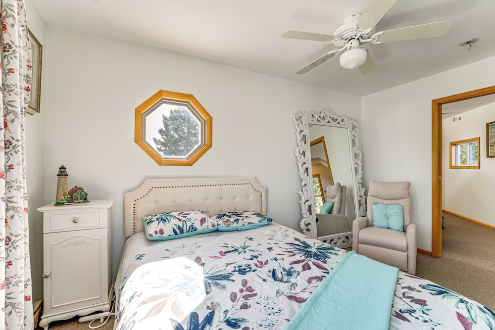 Private Beach & Sauna: Lakefront Deckerville Home!