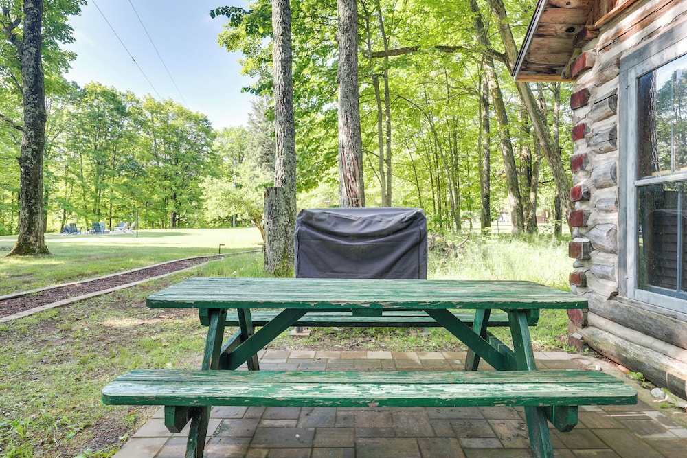 Pier & Lake-view Patio: Wisconsin Northwoods Cabin