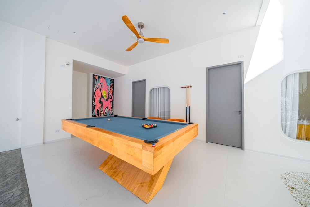 Pool villa with slide karaoke kitchen