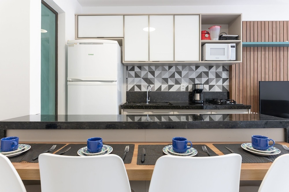 Flat beira mar-Com Churrasq-SH133