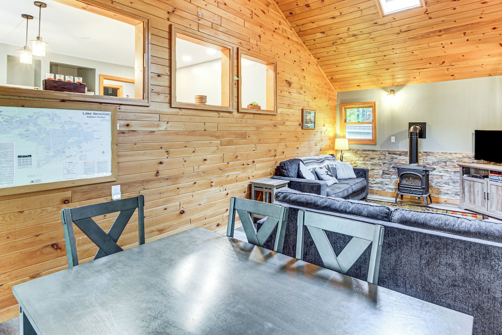 Sauna + Deck: Wooded Cabin on Lake Vermilion!
