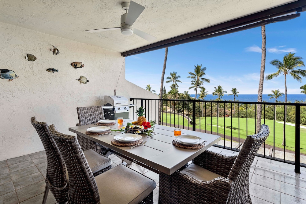 Ocean & Golf Course Views - 2 Bdrm With Loft - AC - Private Lanai -vrkcv