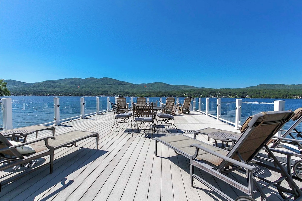Private Dock at Lake George Getaway