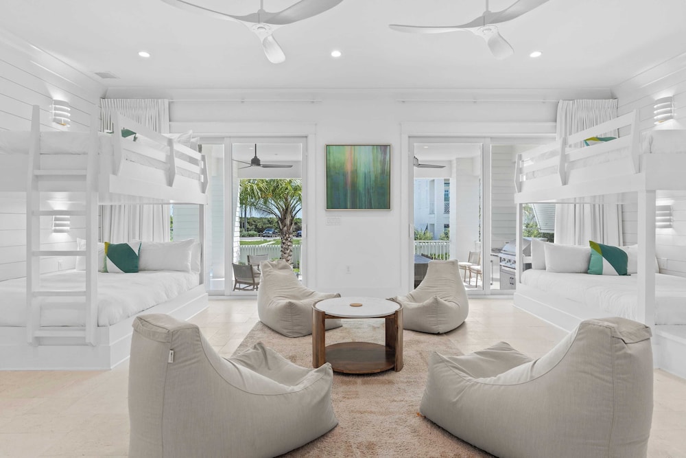 Sleeps 24 Beach Retreat w/ Pool, Rooftop Deck, Steps to Inlet Beach & Near Rosemary, Alys, Seacrest Dining & Shops The Palm 30A by Avantstay