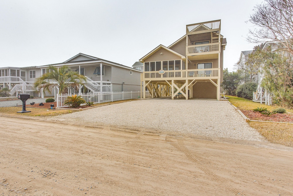 Walk to Ocean: Sunset Beach House w/ 3-level Deck!