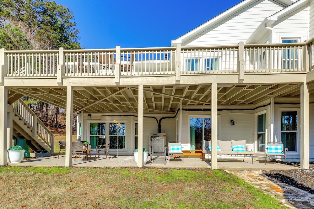 Private Lake & Trails: Secluded Woodstock Retreat