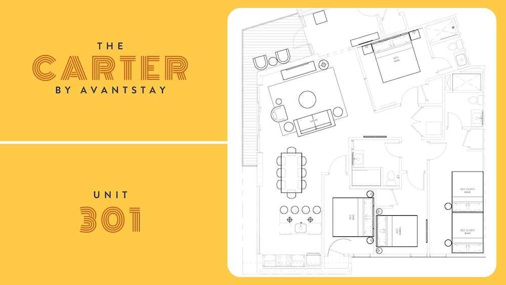 The Carter by Avantstay 3rd Floor, 15 Bedrooms