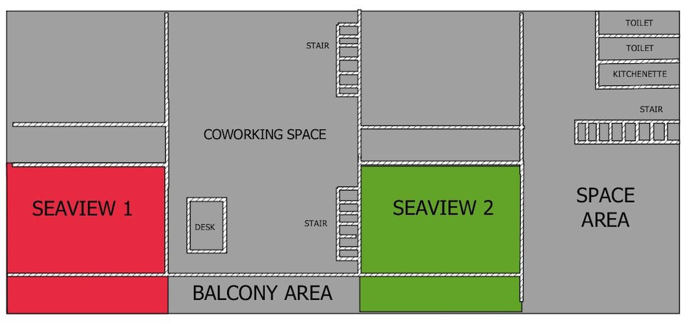 Zone6 Coworking Beach Apartment