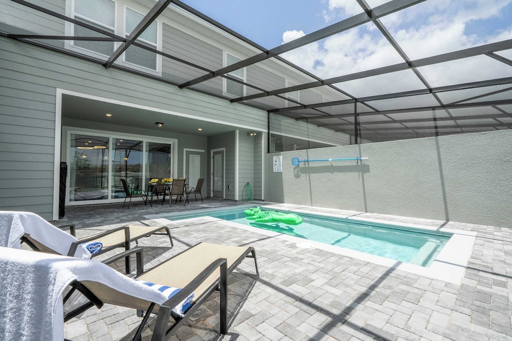 Magical 5BR w Pool Minutes From Disney 16140