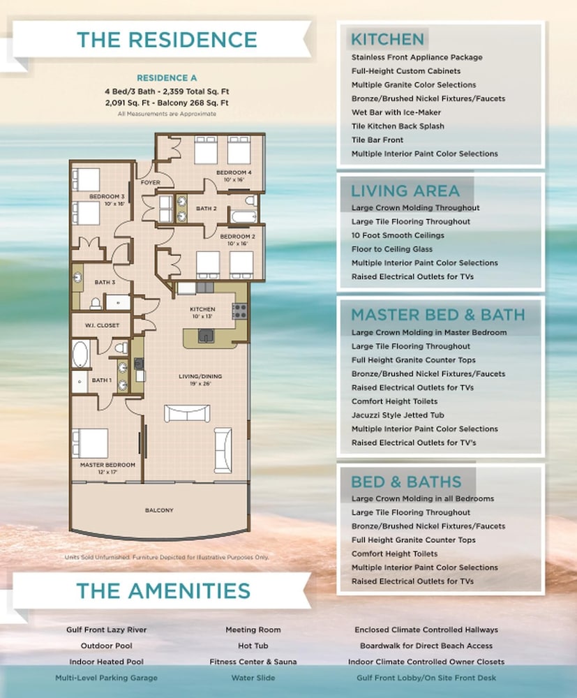 Phoenix Gulf Towers 1708 4 Bedroom Condo