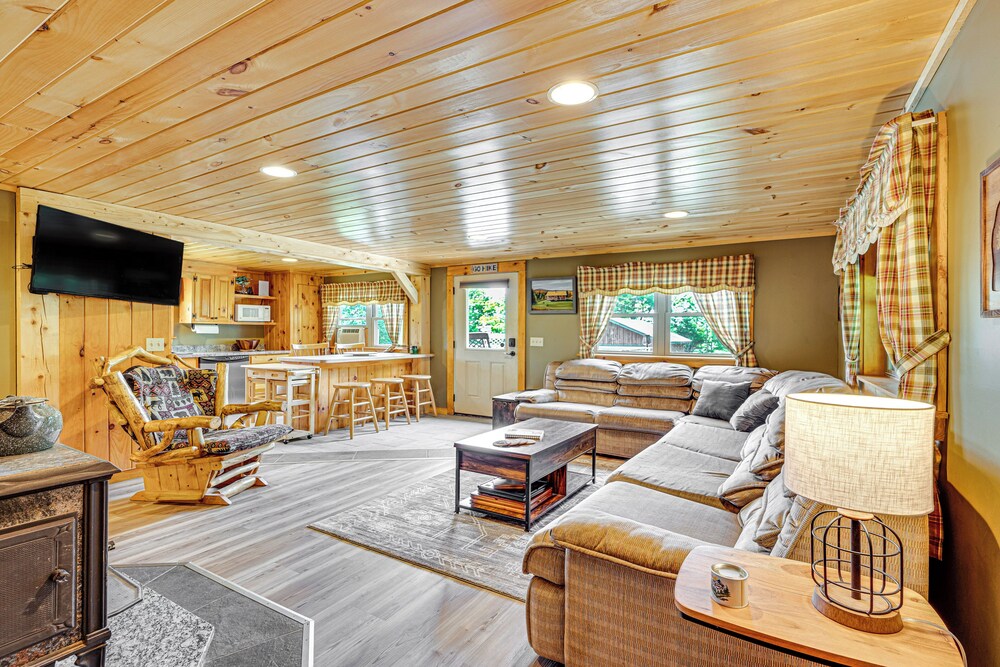 Rustic Cabin in West Danville w/ Deck & Fire Pit! view 5