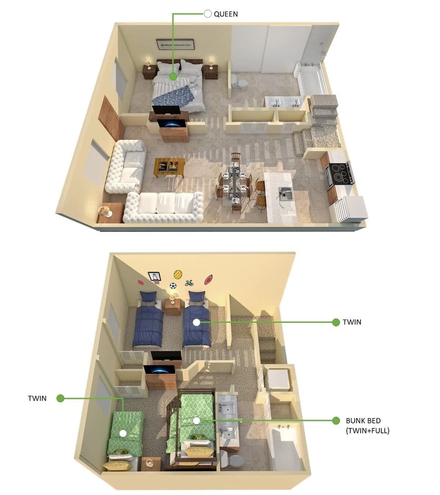 Relaxing 3BR Haven for 8 at Seven Dwarfs