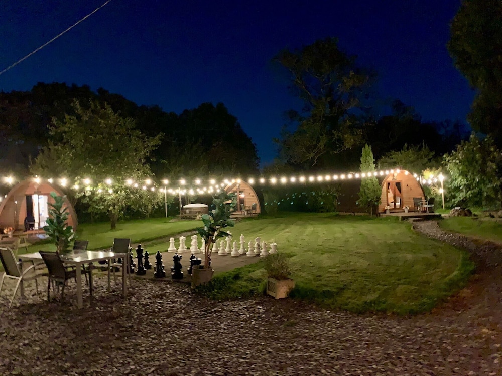 Dog Friendly Cozy Bell Tent With Log Burner