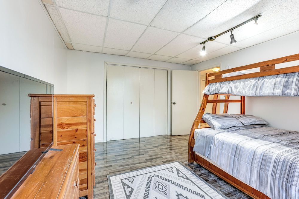 1 Block to Crystal Lake: Downtown Beulah Apt!