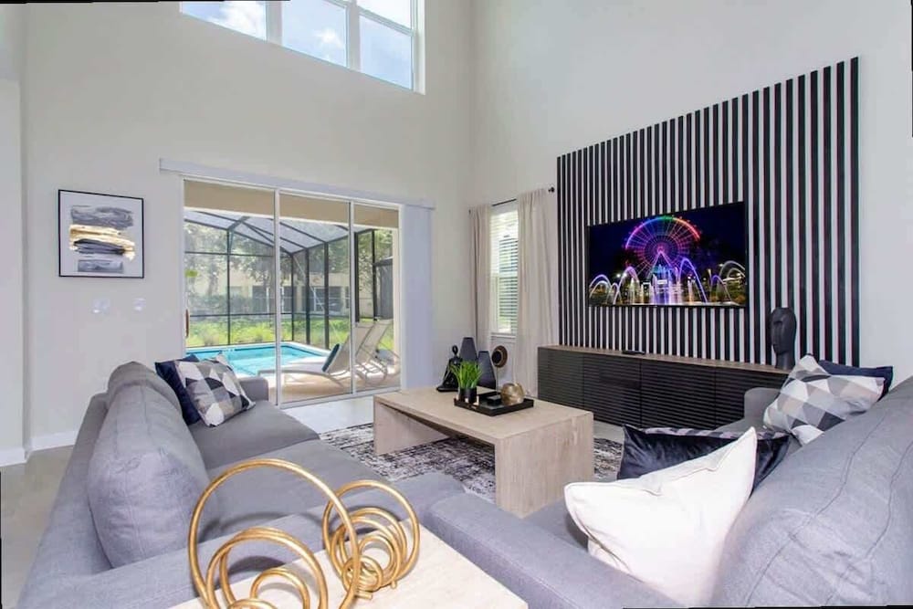 Family 5BD Spa Pool Game Loft Near Disney