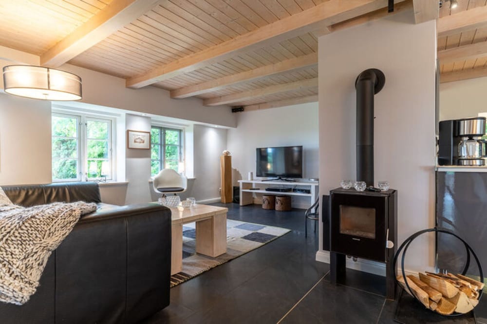 Reetgedecktes Ferienhaus in Westerhever mit Sauna