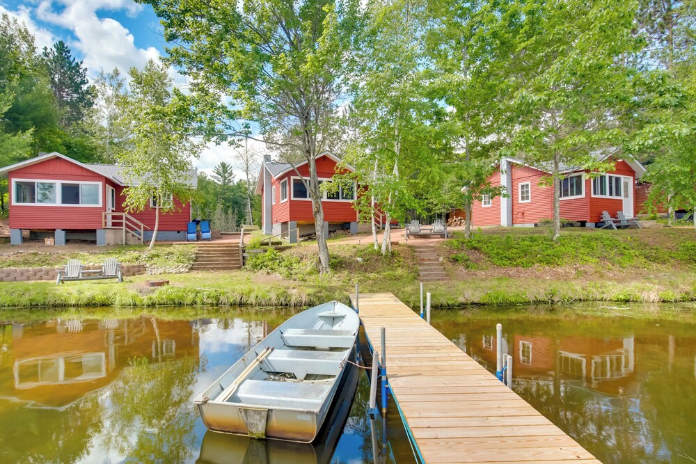 Waterfront Wisconsin Cabin: Private Dock, Grill view 3