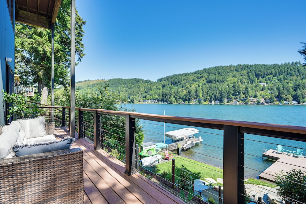Modern Summit Lake Escape - Spacious Deck w/ View!