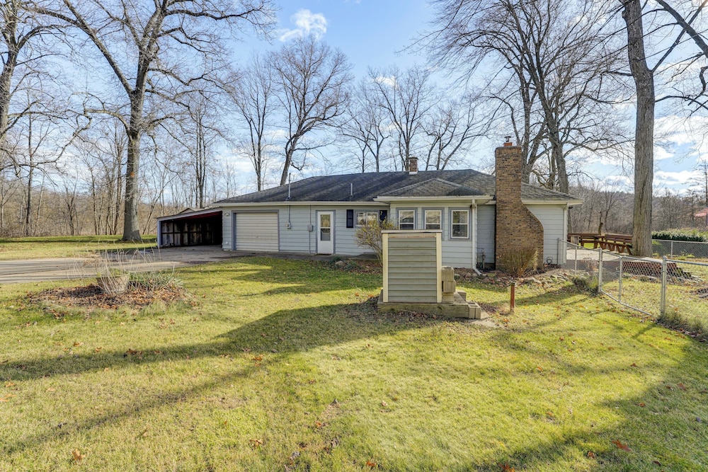 Secluded Home w/ Lake View in Delton!