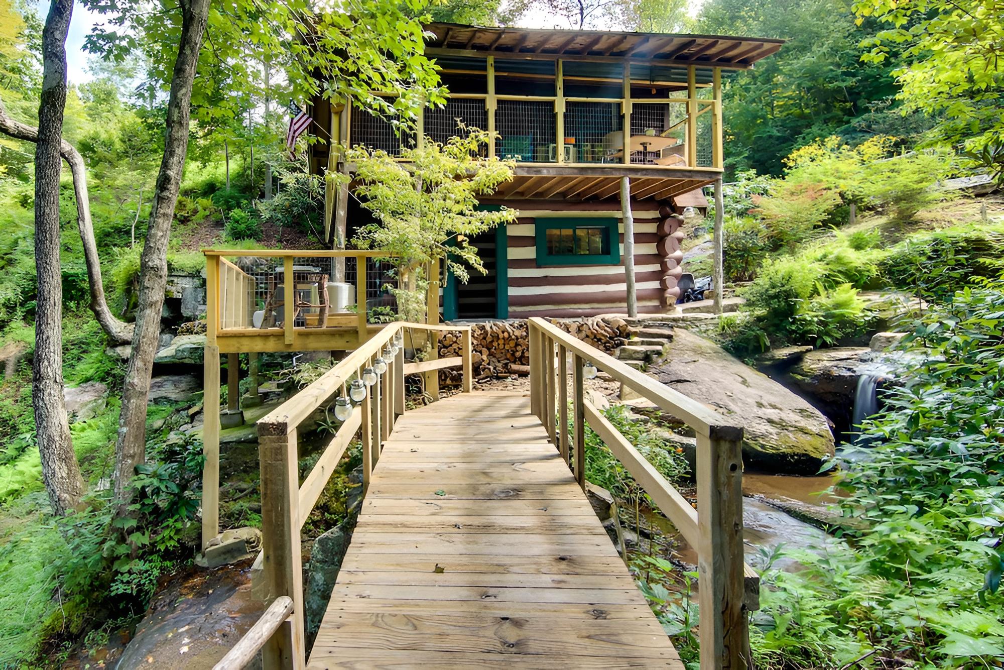 Pisgah Forest Cabin w/ Mountain + Waterfall Views! view 3
