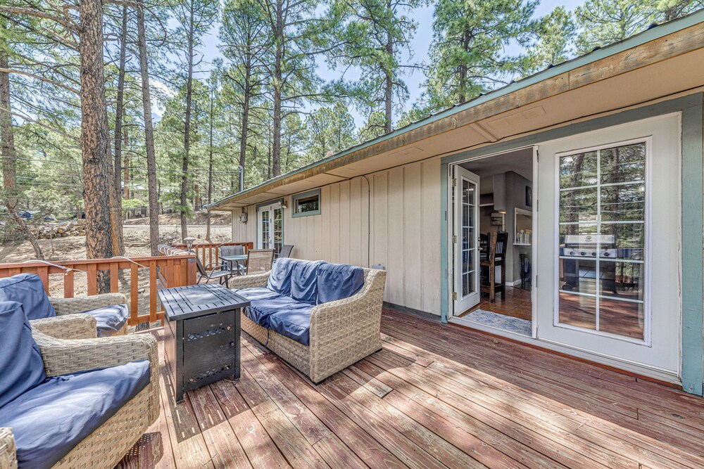 1 Block to Hiking: Ruidoso Home w/ Game Room
