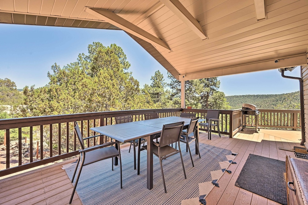 Payson Vacations - Chalet-style Pine Cabin w/ Wraparound Deck  Views - Property Image 1
