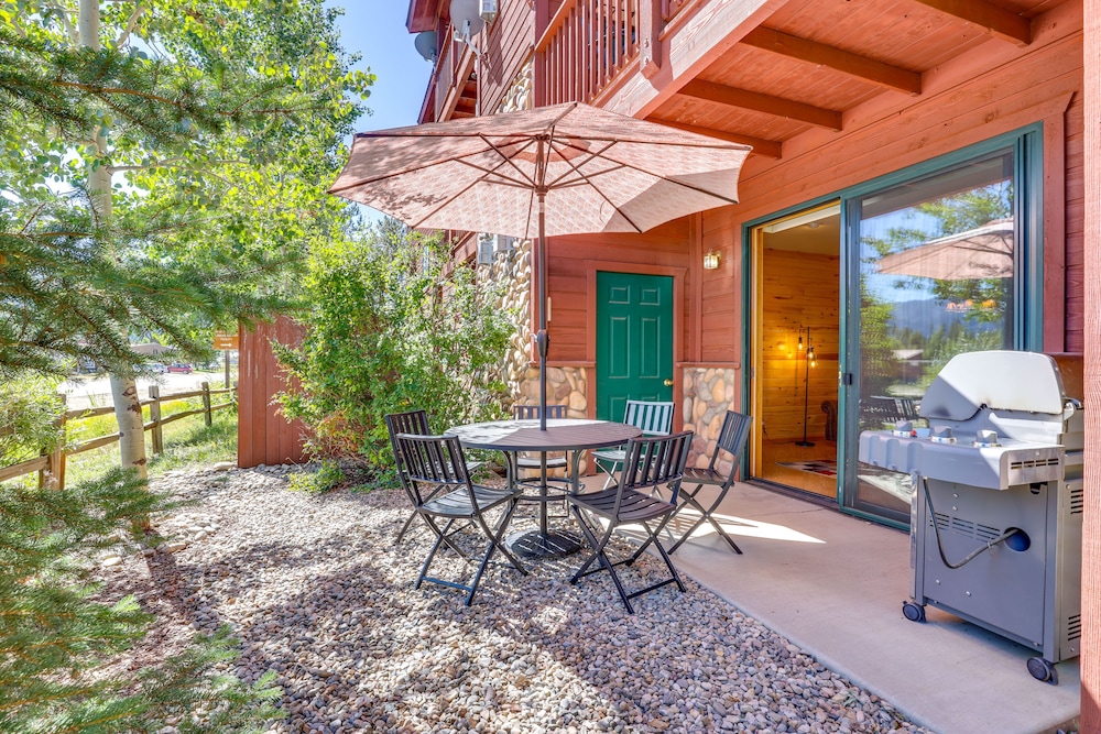 Walk to Main Street: Grand Lake Condo w/ Patio