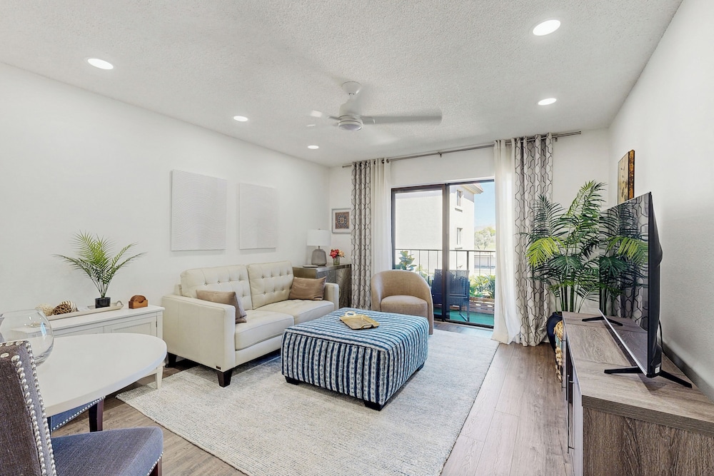 55+ Condo w/ Balcony & Mtn Views, Shared W & D
