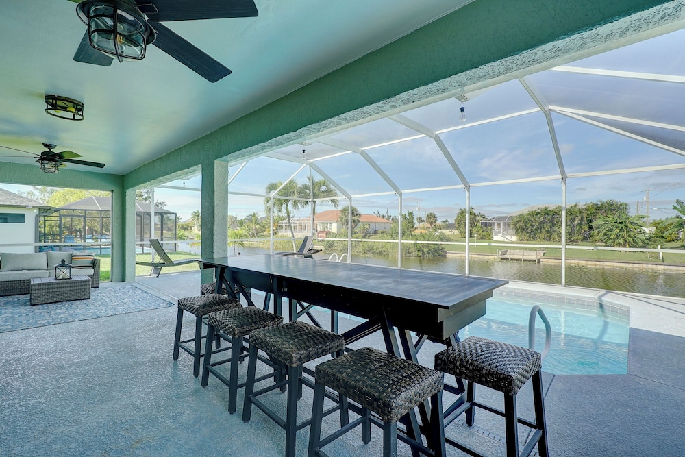 Canal-front Cape Coral Home w/ Saltwater Pool!