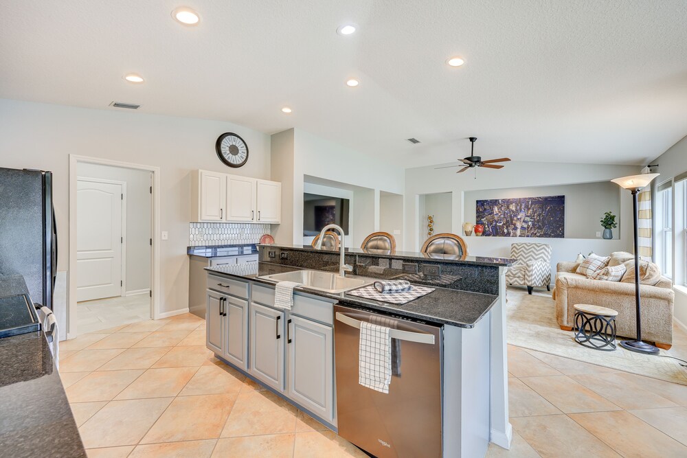 Private Patio + Lake View: Fruit Cove Home view 5