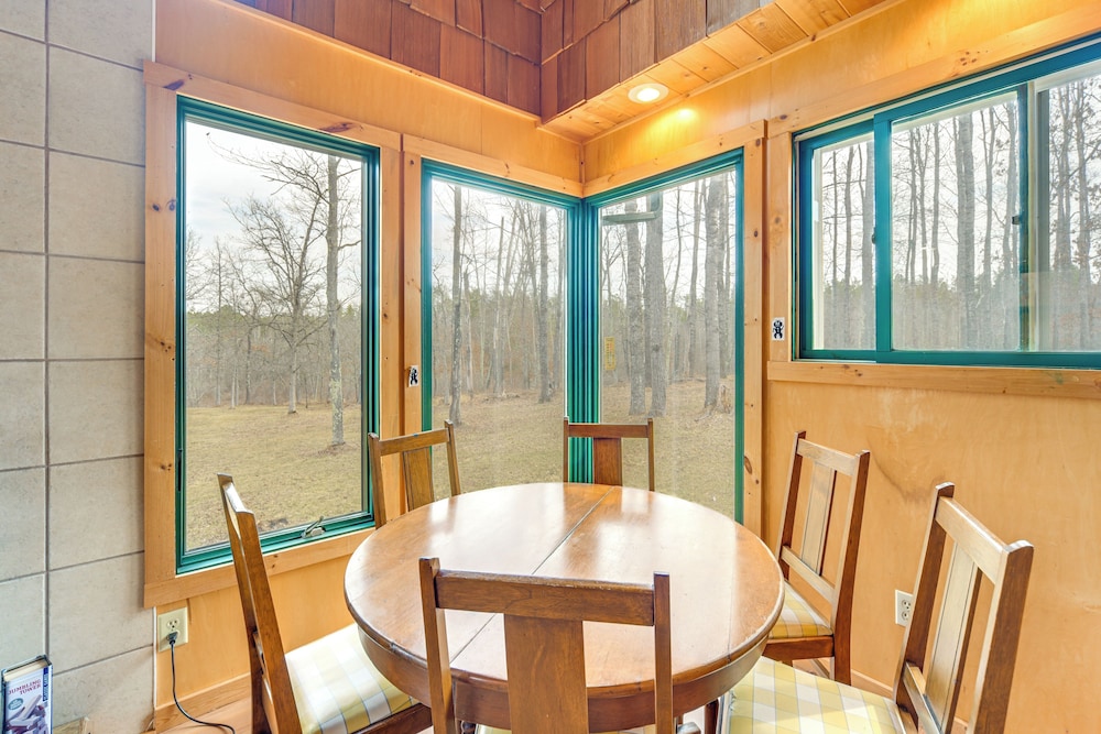 1 Mi to South Twin Lake: Cabin w/ Deck in Trego!