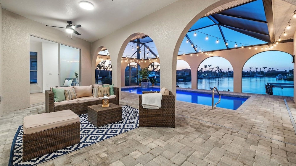 Punta Gorda Isles Vacation Home With Private Pool, Office, Canal W Dock 2 Bedroom Home