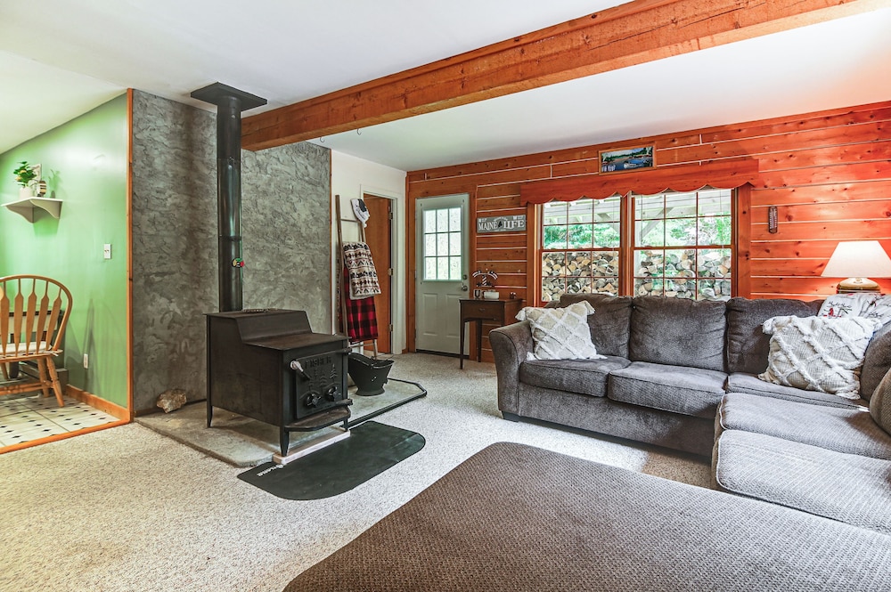 1 Mi to Rangeley Lake: Cabin w/ Wraparound Deck!