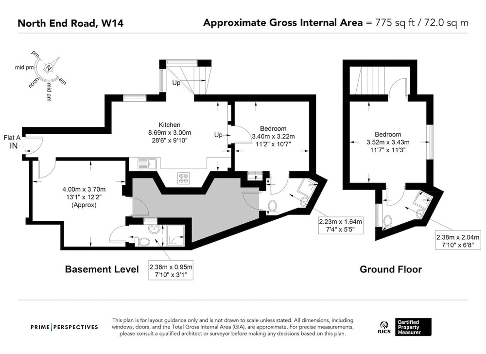 3 Bed 3 Bathroom Flat in Kensington A