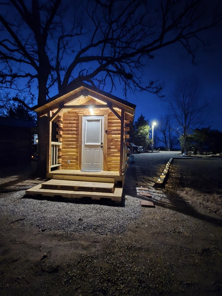 #4 - Amish Log Camping Cabin Walk To The Water Cabin