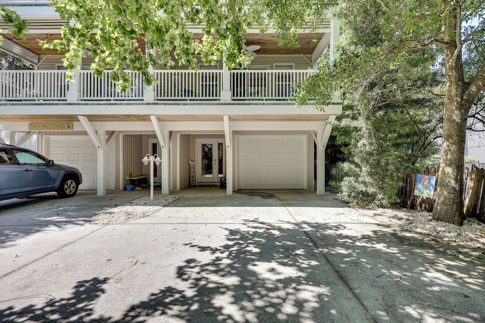 Steps to Ocean: Luxe Kure Beach Home w/ Game Room