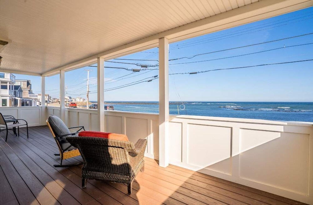 Oceanfront Front Porch Back Deck Kitchen