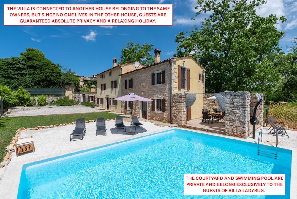 Holiday House with Pool Villa Ladybug