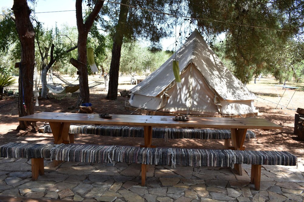 Private Eco Tent in Skiaxtro Cocoon Retreat