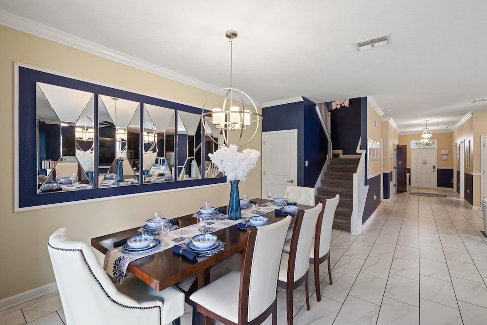 Championsgate Resort Vacation Pool & Spa Home With Resort Clubhouse Amenity Access 8 Bedroom Home