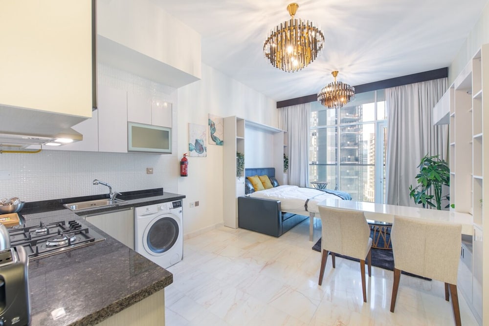 Awesome Studio Apartment With Burj Khalifa View at Business Bay