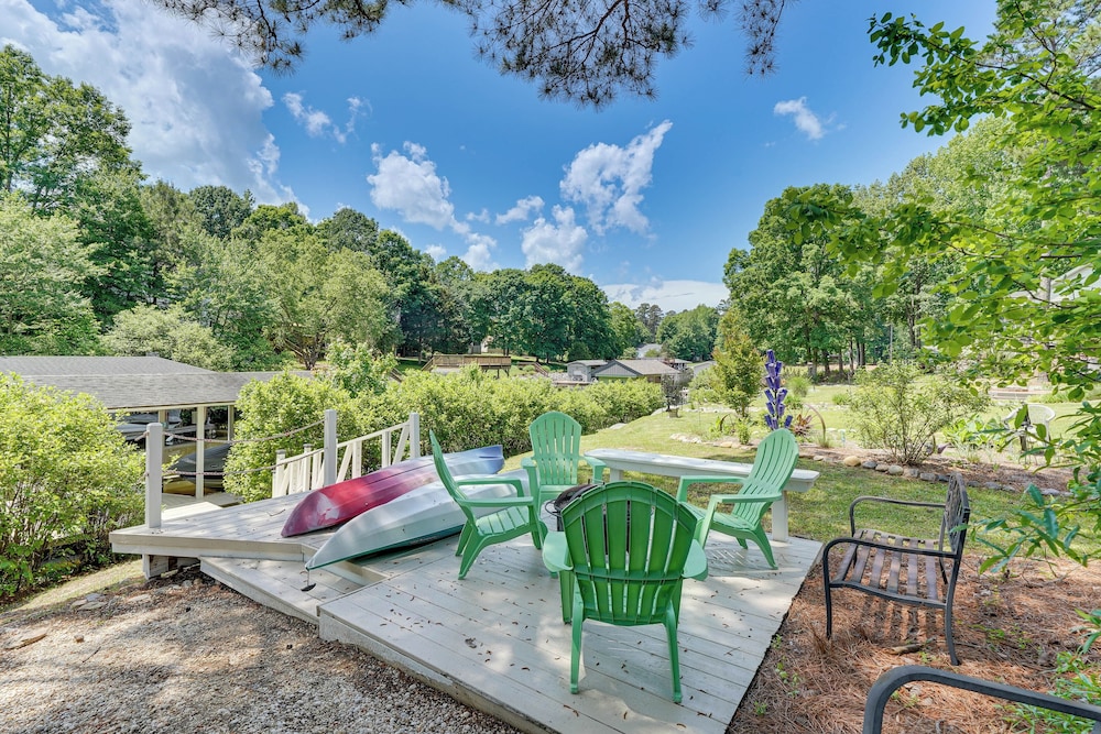 Private Dock + Fire Pit: Serene Lake Gaston Escape