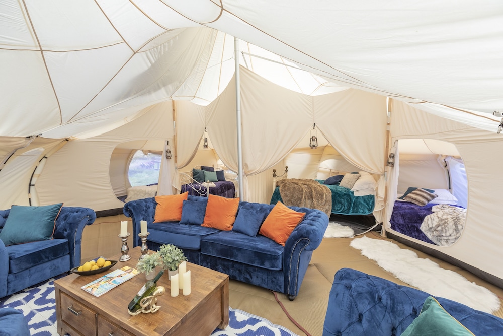 8-bed Lotus Belle Mahal Tent in The Wye Valley view 2
