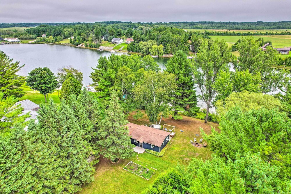 Riverfront Home w/ Dock ~ 6 Mi to Cheboygan! view 3