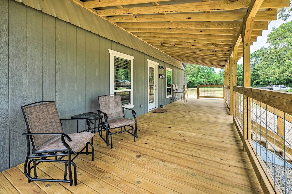 Broken Bow Cabin on 15 Acres w/ Stocked Fish Pond!