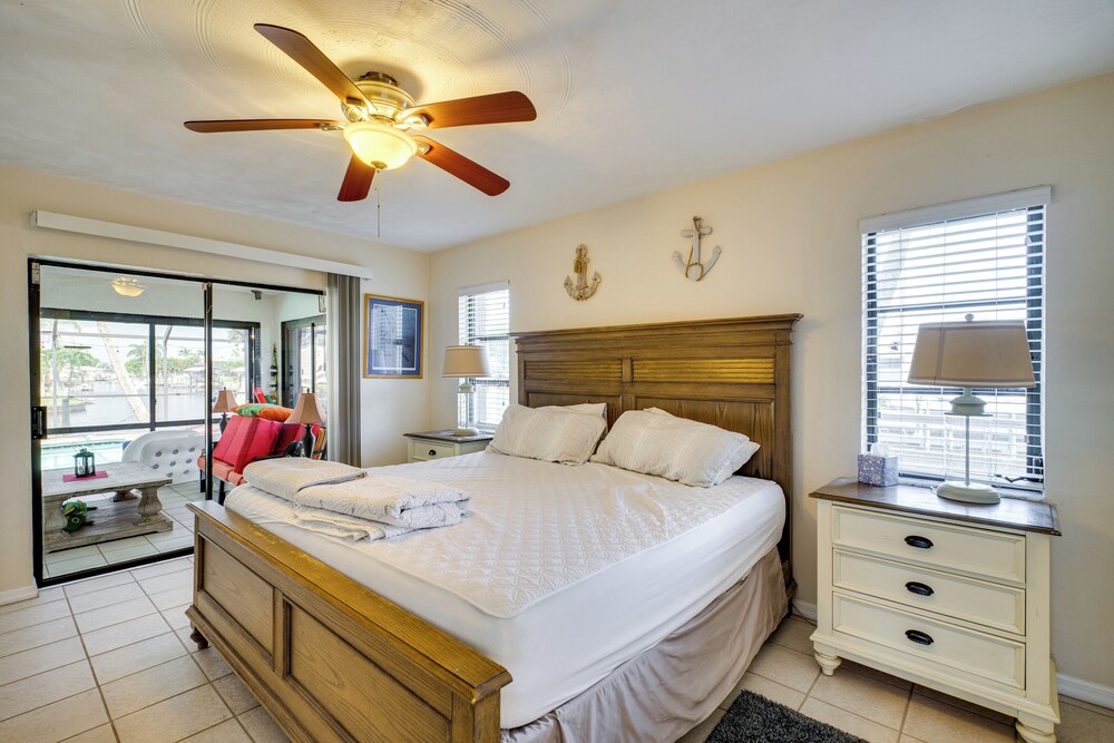 Canal-front Gem w/ Lanai & Dock in Cape Coral